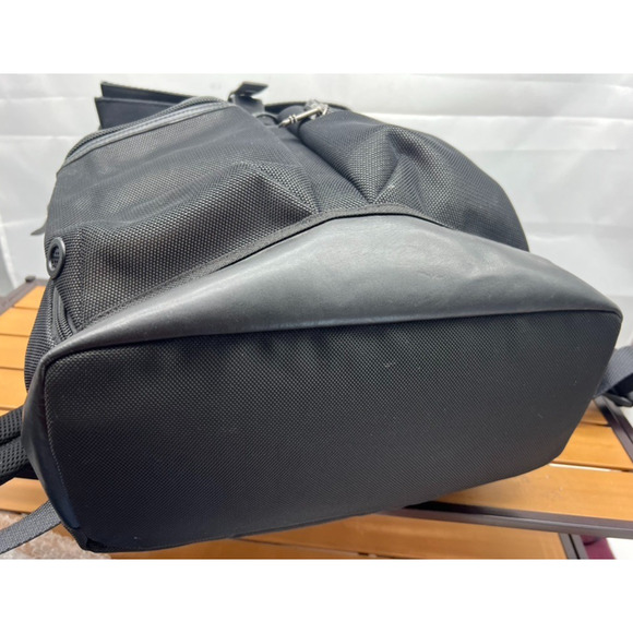 TUMI ALPHA BRAVO "Luke" Roll-Top Backpack Bag Silver Ballistic Nylon 223388RS2 - Picture 10 of 15